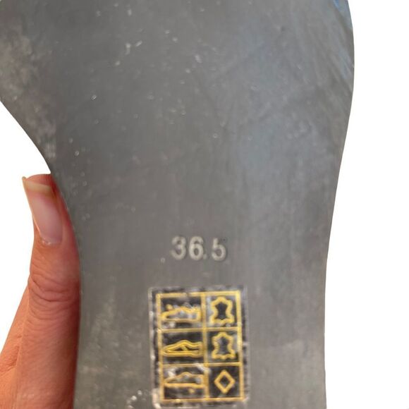 Jeffery Campbell Westerly Booties Blue Brushed Patent Leather Size 36.5 - Picture 8 of 8